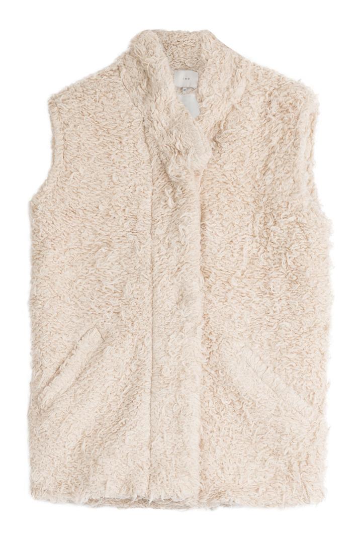Iro Iro Faux Fur Vest - Beige