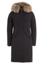Woolrich Woolrich Down Parka With Fur Collar - Black