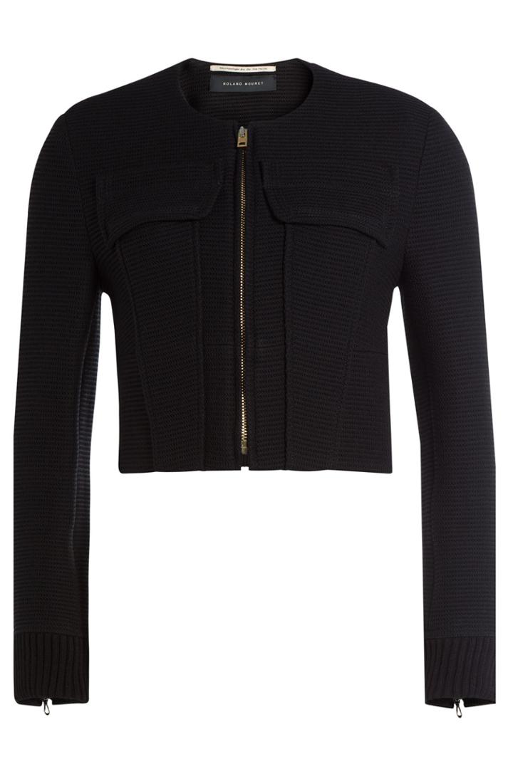 Roland Mouret Roland Mouret Cropped Jacket With Wool