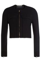Roland Mouret Roland Mouret Cropped Jacket With Wool