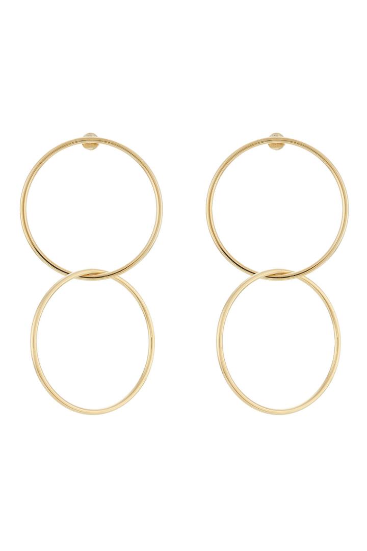 Jennifer Fisher Jennifer Fisher Double Ring Earrings - Gold