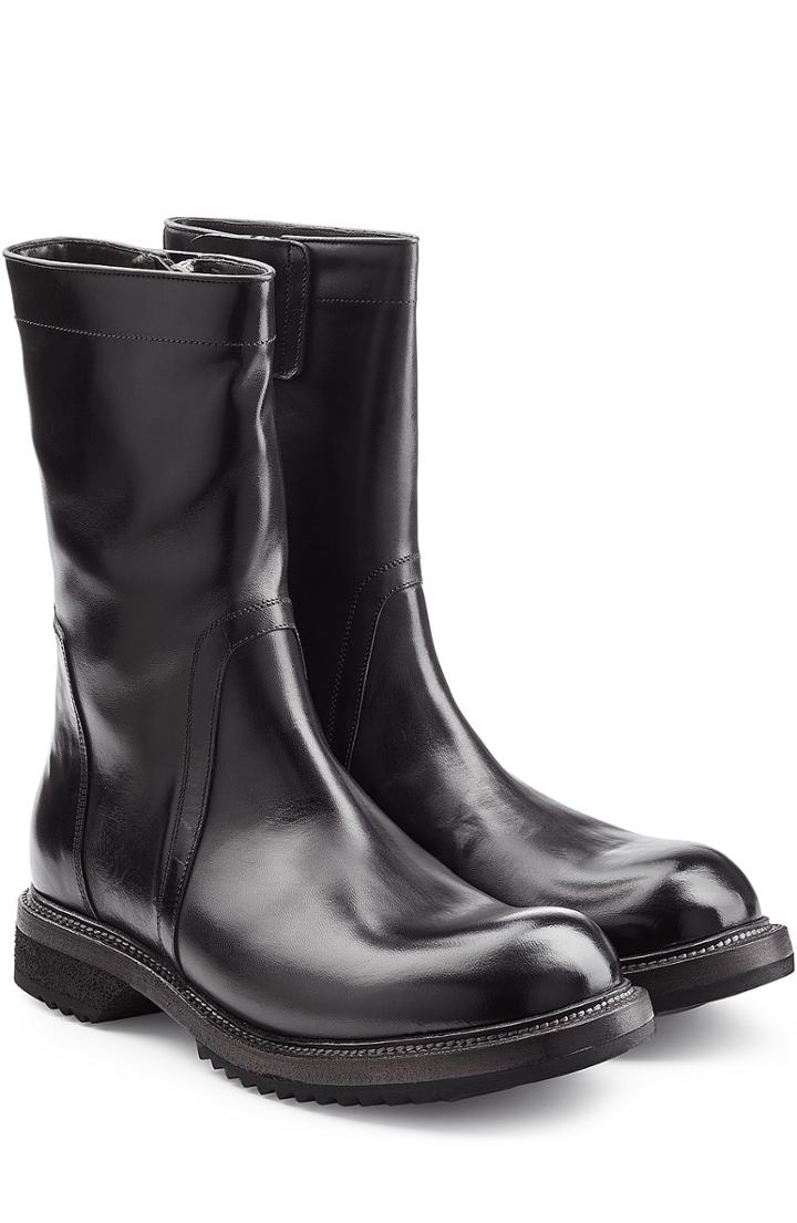 Rick Owens Men Leather Boots