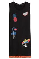 Karl Lagerfeld Karl Lagerfeld Choupette On The Beach Printed Cotton Dress