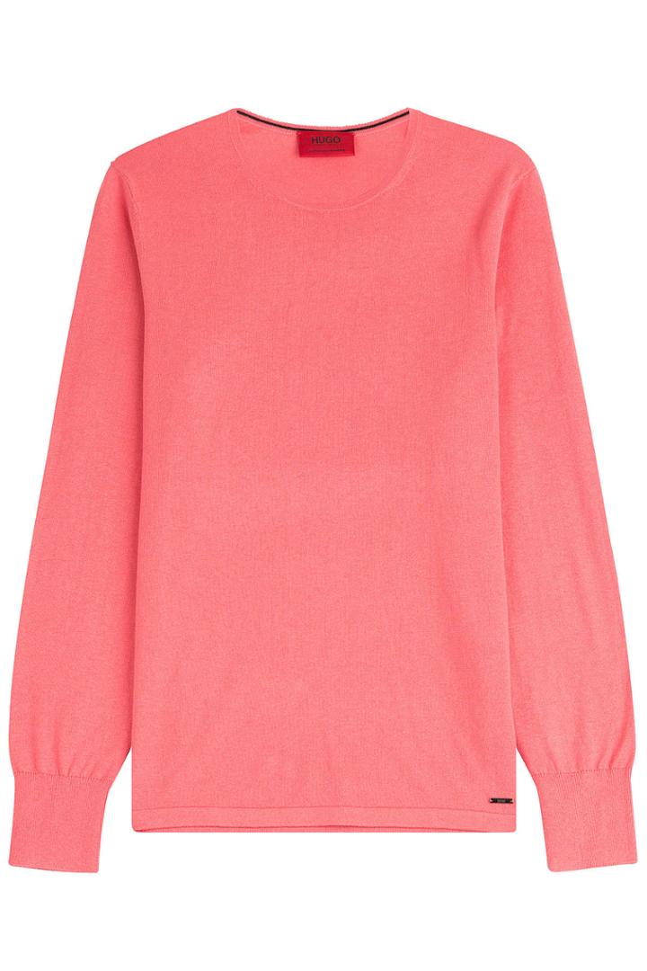 Hugo Hugo Cotton-silk-cashmere Pullover - Red