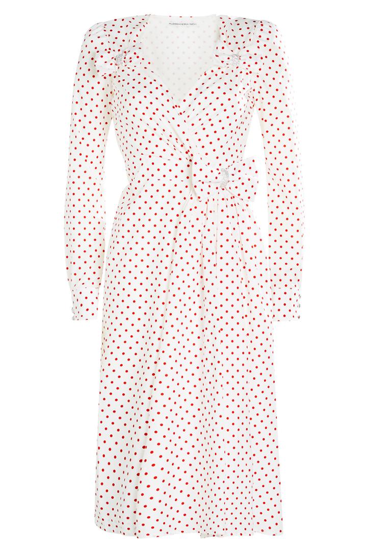 Alessandra Rich Alessandra Rich Printed Taffeta Dress