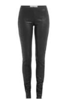 Rick Owens Rick Owens Leather And Cotton Leggings - Black