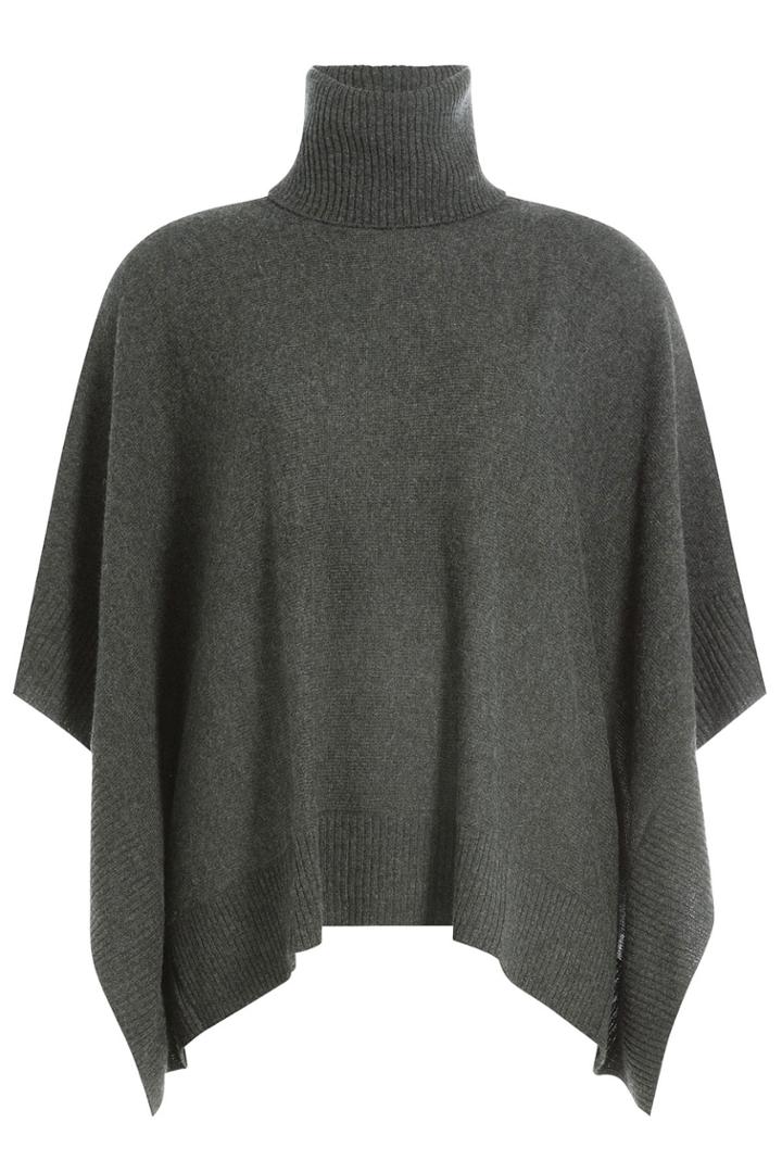 Polo Ralph Lauren Polo Ralph Lauren Cashmere Cape With Turtleneck - Grey