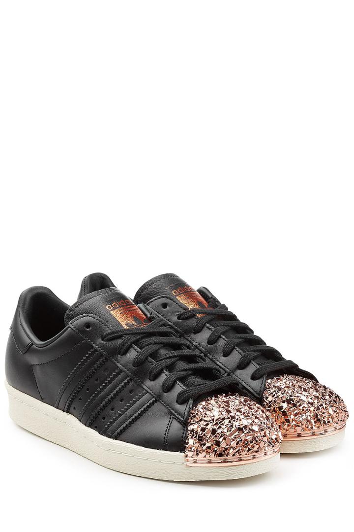 Adidas Originals Adidas Originals Leather Superstar 80s Leather Sneakers - Black