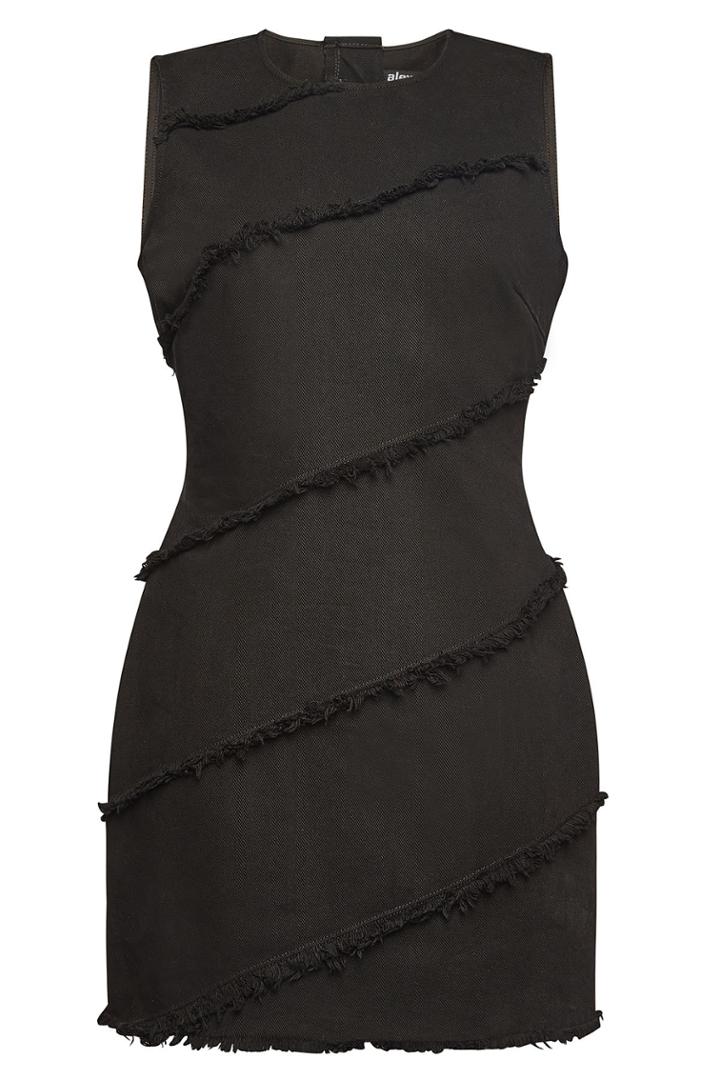 Alexanderwang.t Alexanderwang.t Diagonal Seamed Dress