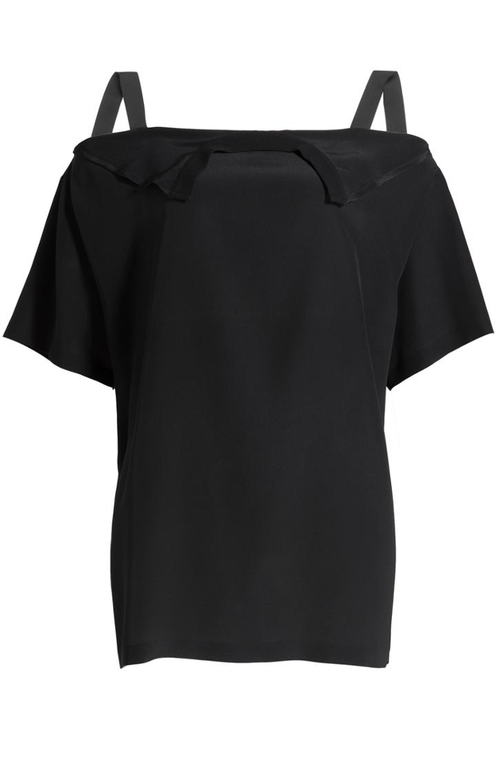 Maison Margiela Deconstructed Silk Crepe Top