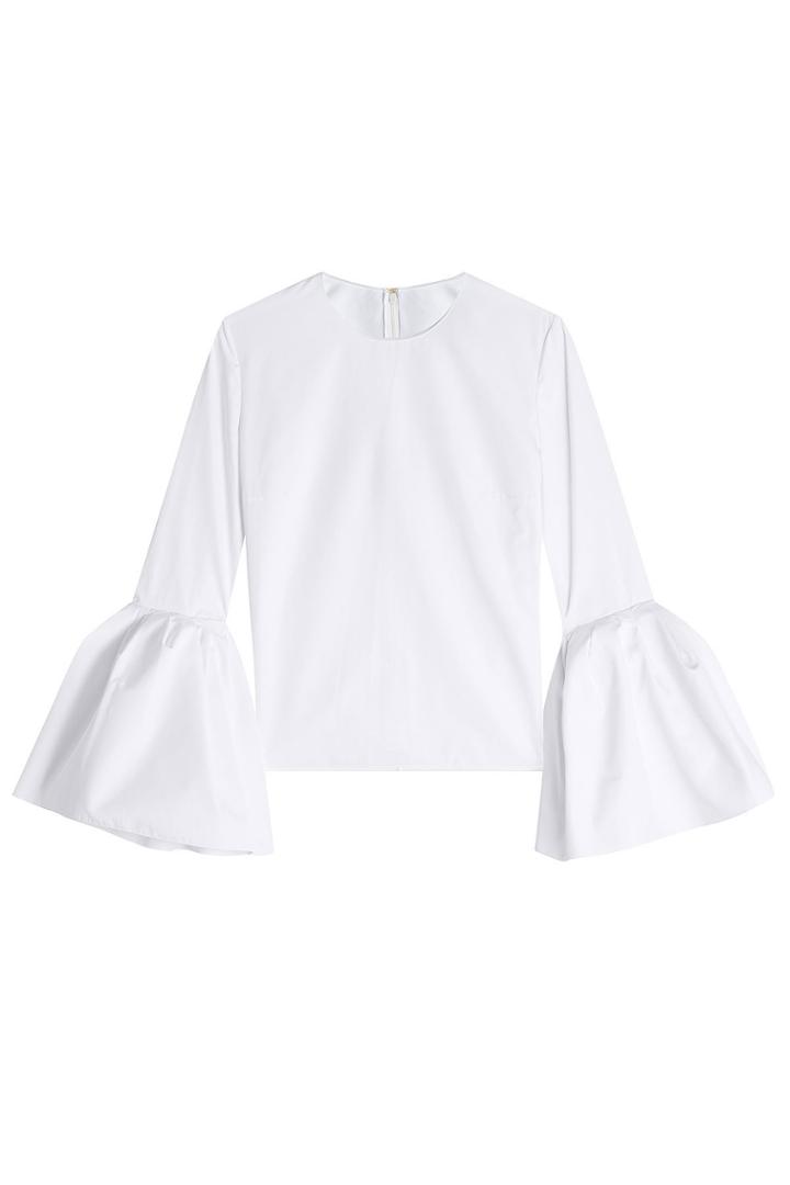 Roksanda Roksanda Cotton Top With Voluminous Sleeves - White