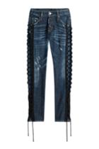 Dsquared2 Dsquared2 Skinny Jeans With Lace-up Detail - Blue