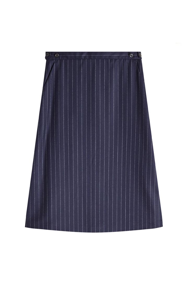 A.p.c. A.p.c. Pinstriped Wool Skirt