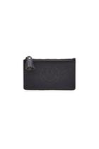 Anya Hindmarch Anya Hindmarch Smiley Leather Zipped Card And Key Case