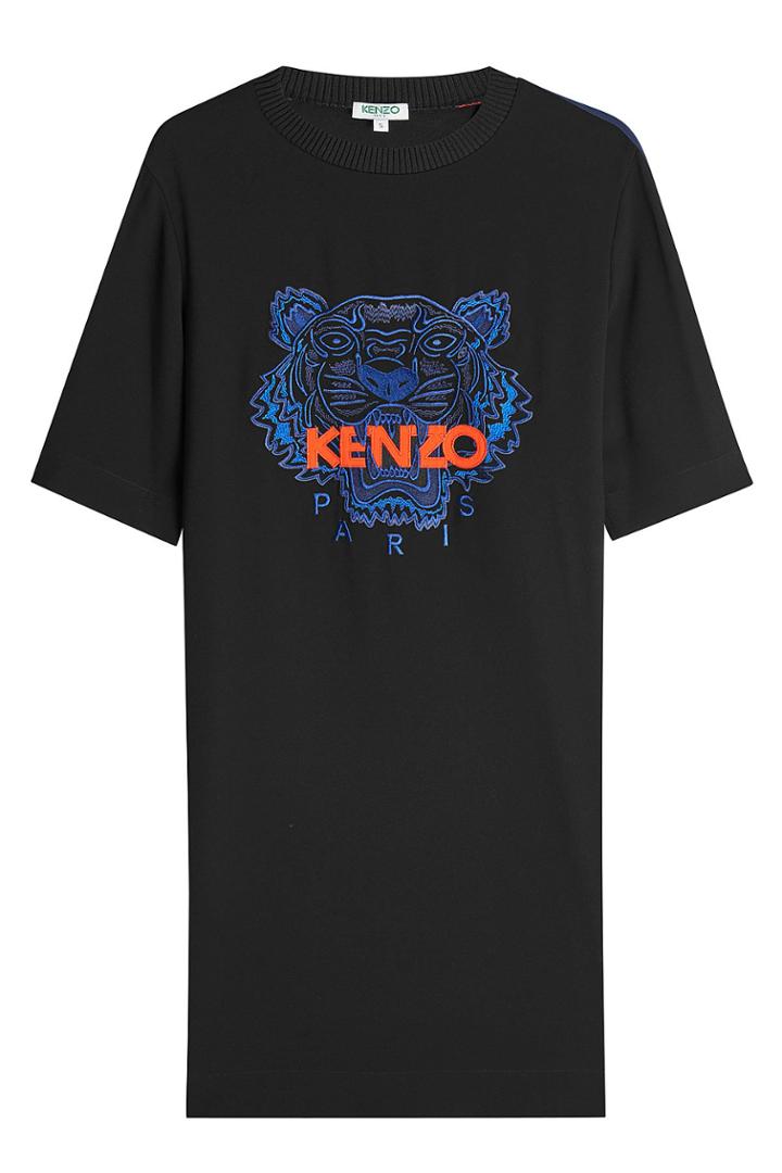 Kenzo Kenzo Embroidered T-shirt Dress