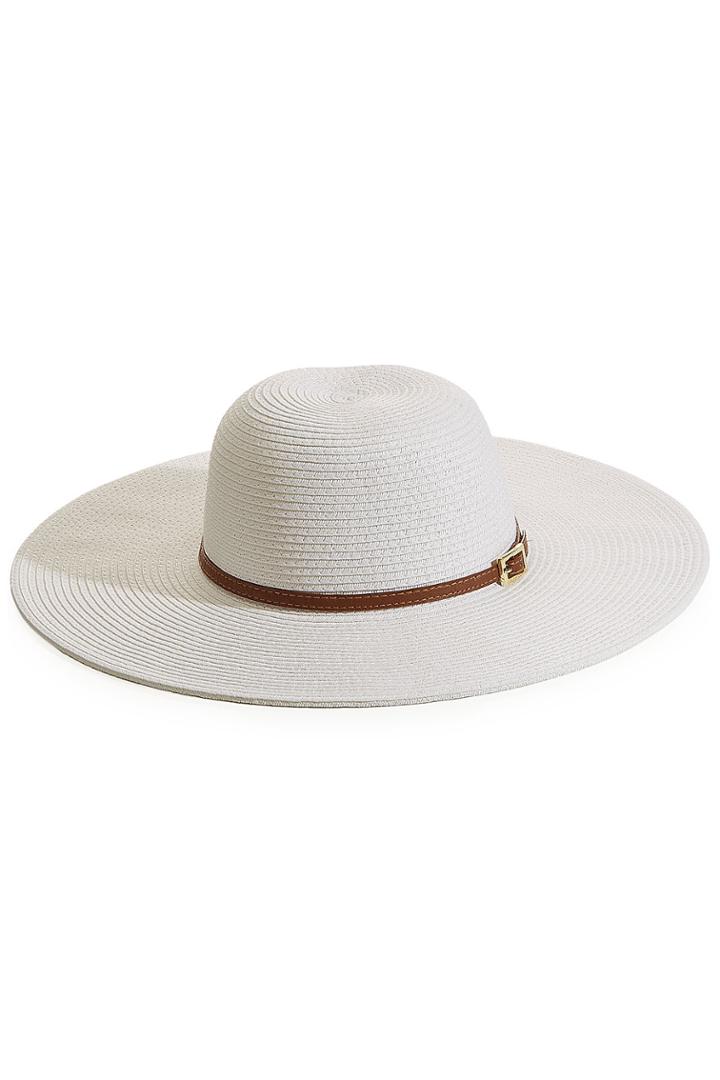 Melissa Odabash Melissa Odabash Raffia Sun Hat - White