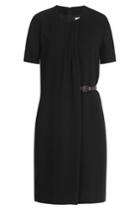 Burberry London Burberry London Draped Dress With Belt - Black