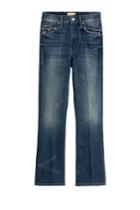 Mother Mother The Insider Cropped Jeans - Blue