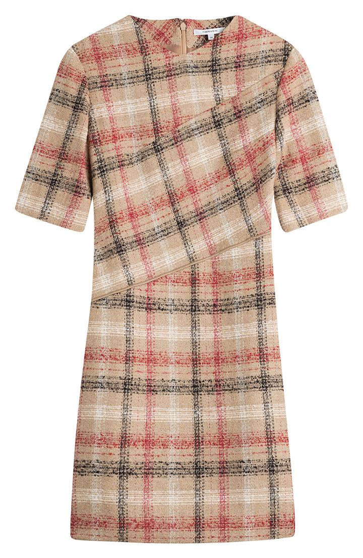 Carven Checked Dress With Wool