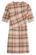 Carven Checked Dress With Wool