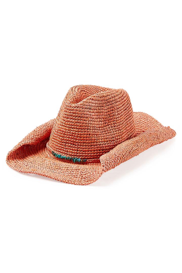 Florabella Florabella Raffia Hat - Orange