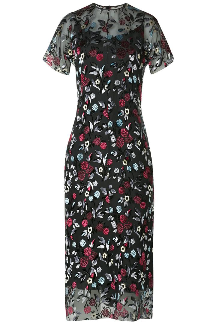 Rochas Rochas Embroidered Dress With Silk