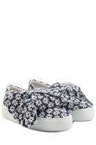 Joshua Sanders Joshua Sanders Platform Slip On Sneakers With Embroidered Fabric - Blue