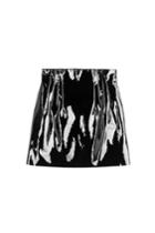 Nina Ricci Nina Ricci Patent Leather Mini Skirt - Black