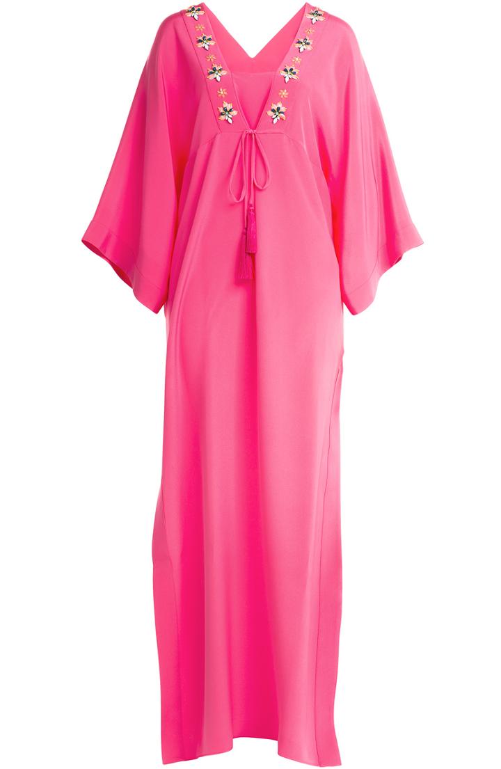 Emilio Pucci Embroidered Silk Caftan