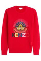 Kenzo Kenzo Embroidered Wool Pullover - Red