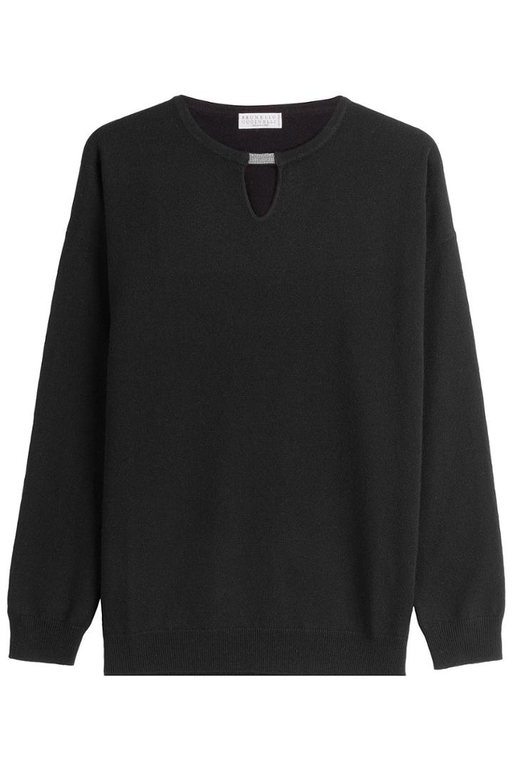 Brunello Cucinelli Brunello Cucinelli Wool-cashmere-silk Pullover - Black