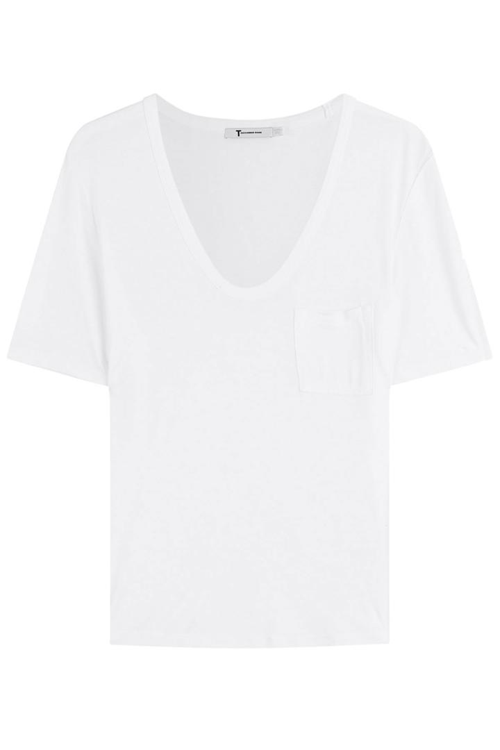 T By Alexander Wang T By Alexander Wang Jersey T-shirt With Breast Pocket - White