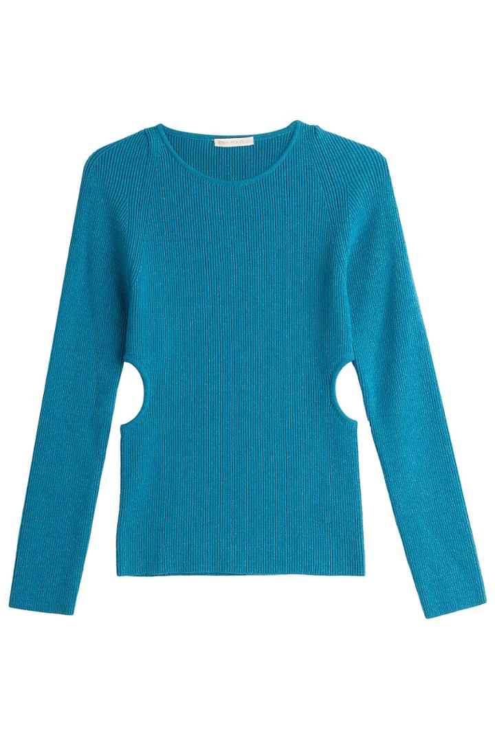 Emilia Wickstead Emilia Wickstead Wool Pullover With Cut-out Sides - Blue