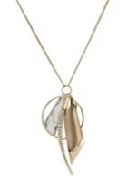 Alexis Bittar Alexis Bittar Crystal Encrusted Multi Charm Pendant Necklace - Gold