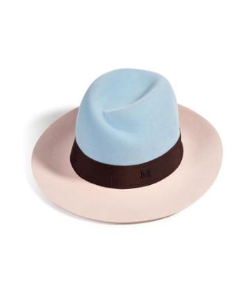 Maison Michel Rabbit-felt Bicolour Hat