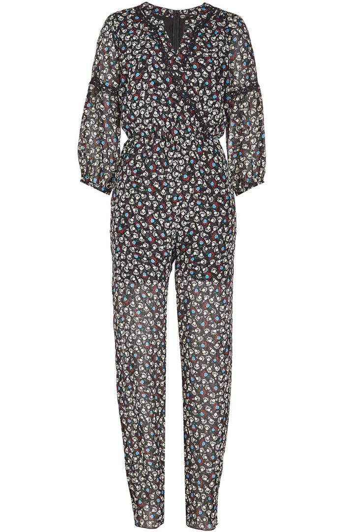 Anna Sui Anna Sui Printed Silk Chiffon Jumpsuit