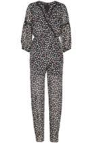 Anna Sui Anna Sui Printed Silk Chiffon Jumpsuit