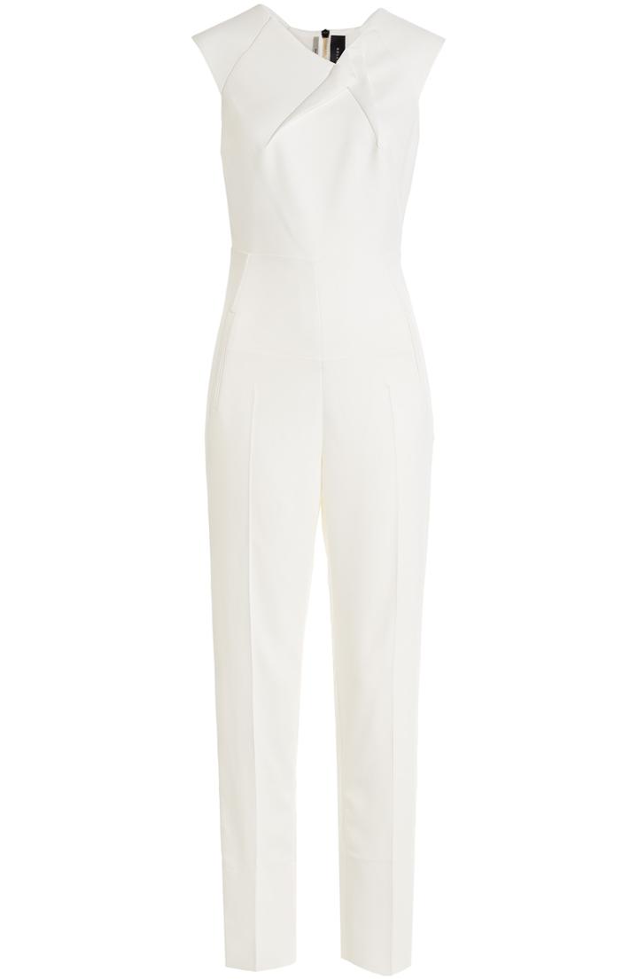 Roland Mouret Buxton Stretch Crepe Jumpsuit