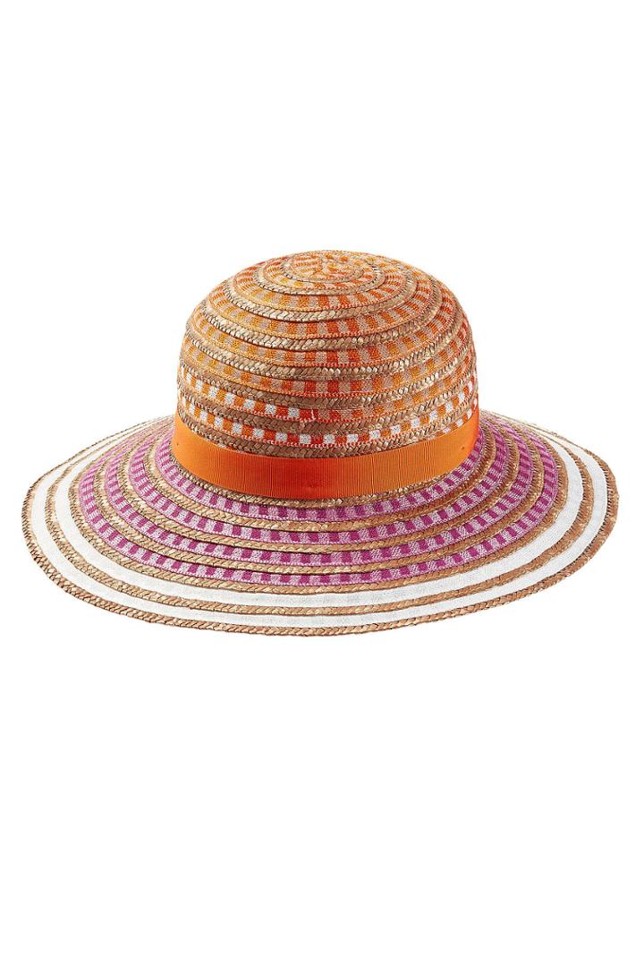 Missoni Mare Missoni Mare Woven Hat With Grosgrain Band