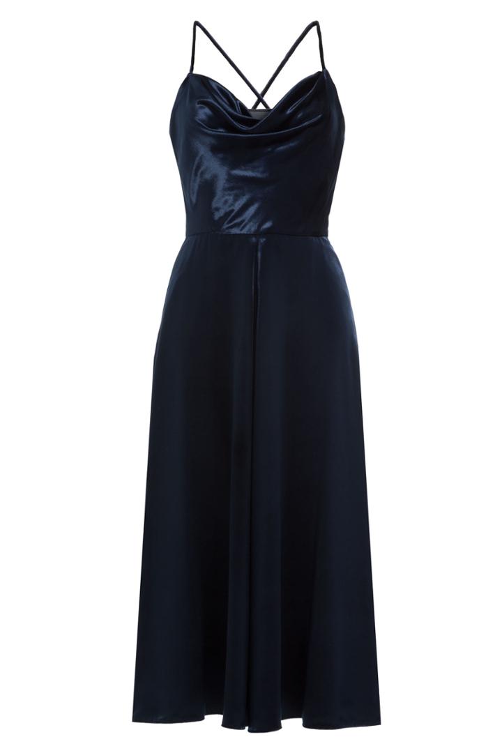 Valentino Valentino Ballets Russes Velvet Dress With Silk - Blue
