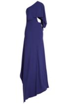 Vionnet Vionnet One Shoulder Dress With Cut Outs - Blue