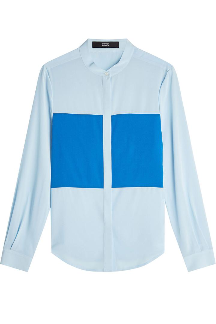 Steffen Schraut Steffen Schraut Paneled Blouse With Silk