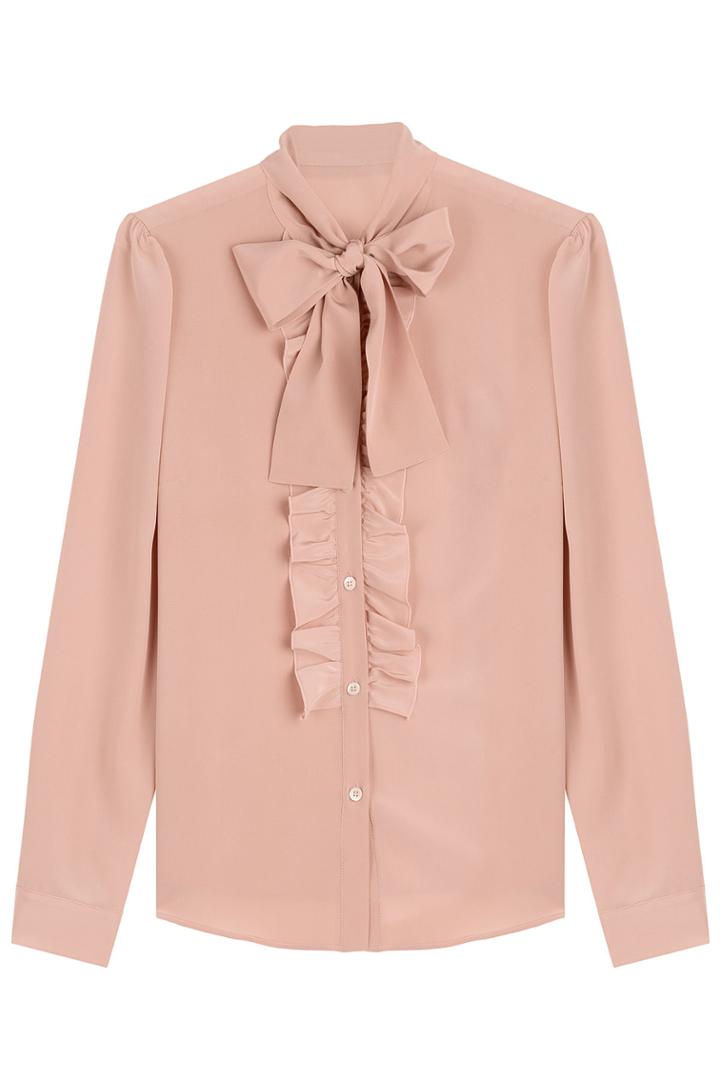 R.e.d. Valentino R.e.d. Valentino Silk Bow Blouse - None