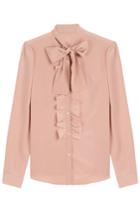 R.e.d. Valentino R.e.d. Valentino Silk Bow Blouse - None