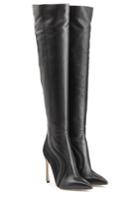 Sergio Rossi Sergio Rossi Leather And Mesh Over-the-knee Boots