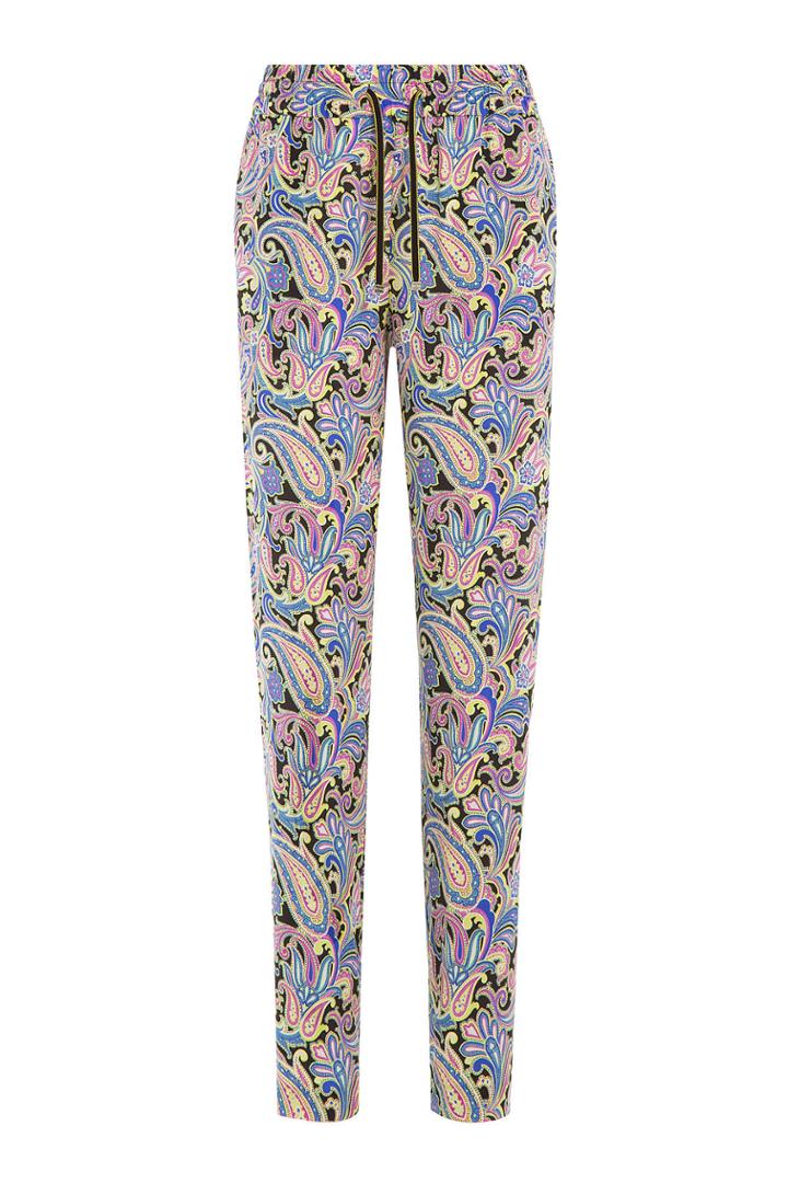 Etro Etro Printed Silk Pants - Multicolored