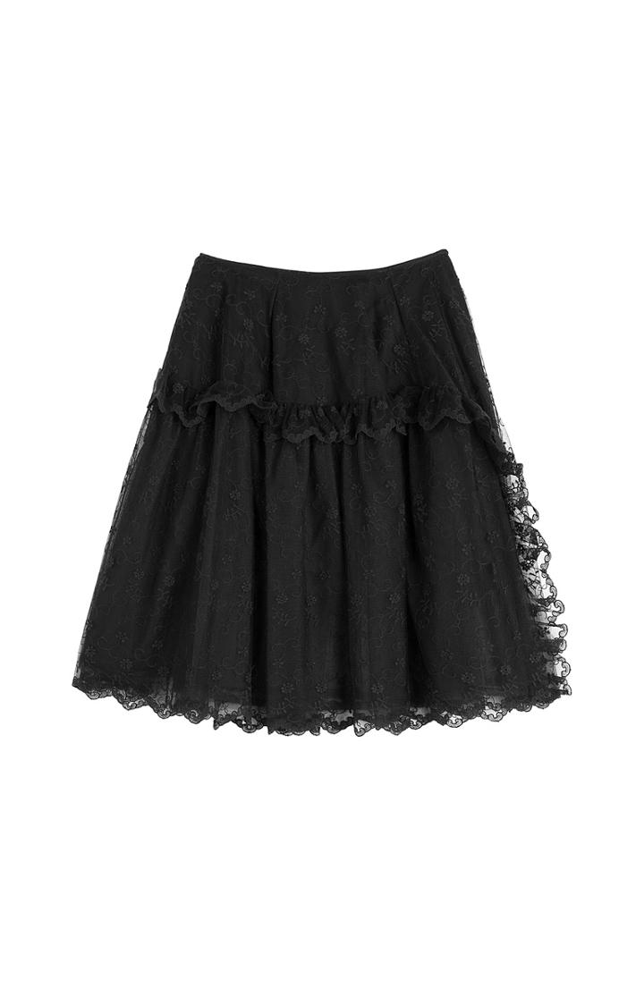 Simone Rocha Embroidered Tulle Skirt