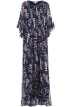 Diane Von Furstenberg Diane Von Furstenberg Printed Silk Maxi Dress - None