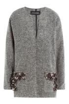 By Malene Birger By Malene Birger Embellished Wool Cardigan - Grey