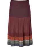 Etro Plisse Skirt With Embroidery